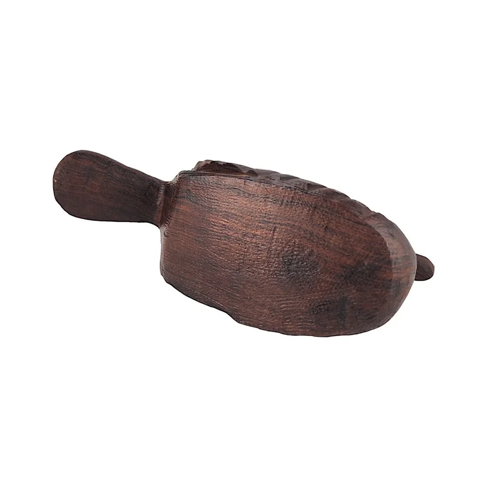 Vintage Hand Carved Ironwood Duck Decoy Hand Made Brown
